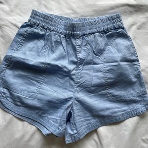 Monki oxford fabric shorts size xxs